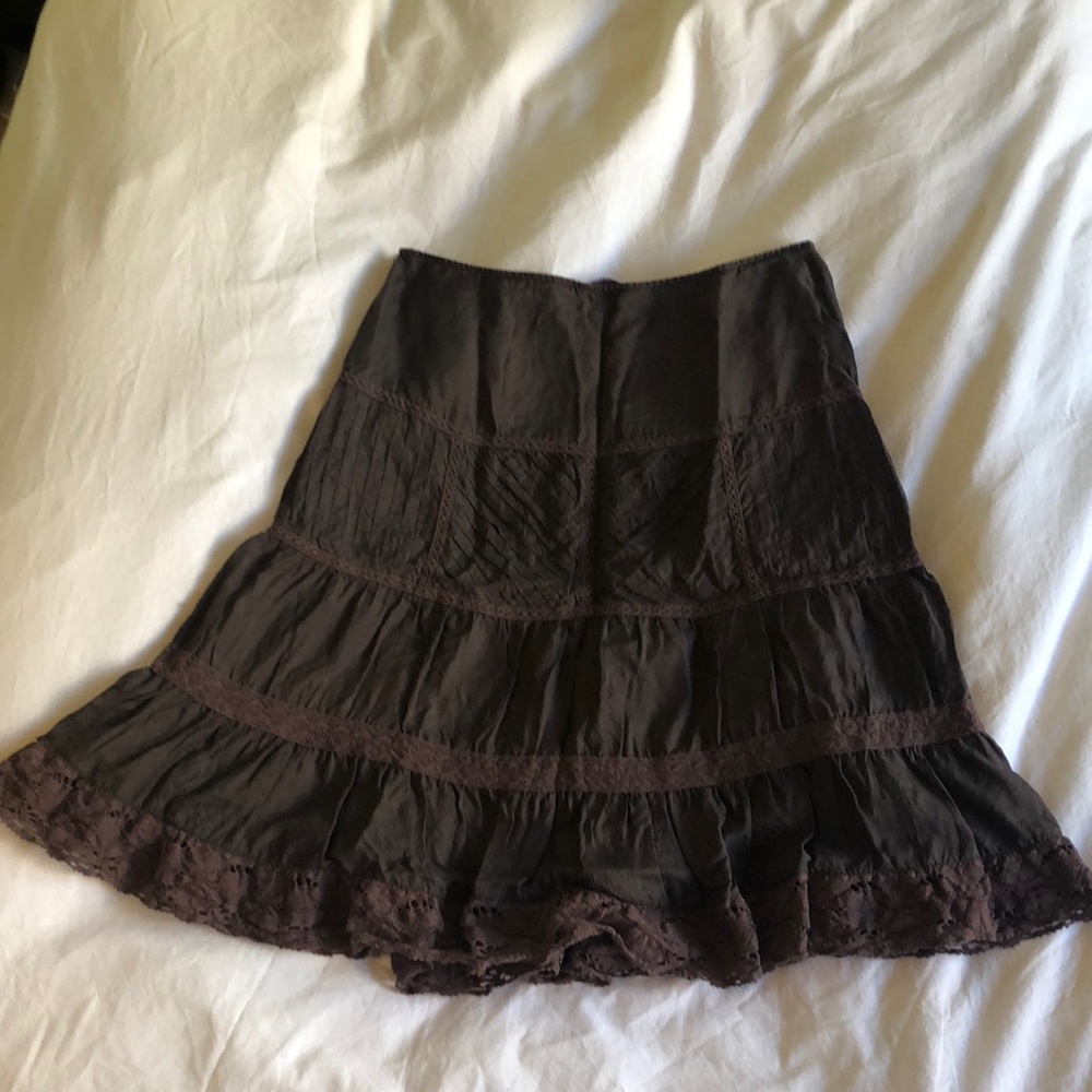 Cute brown styled skirt